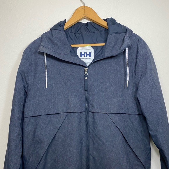Helly Jansen Women’s Navy Denim Winter Jacket Waterproof Size S - Picture 2 of 9